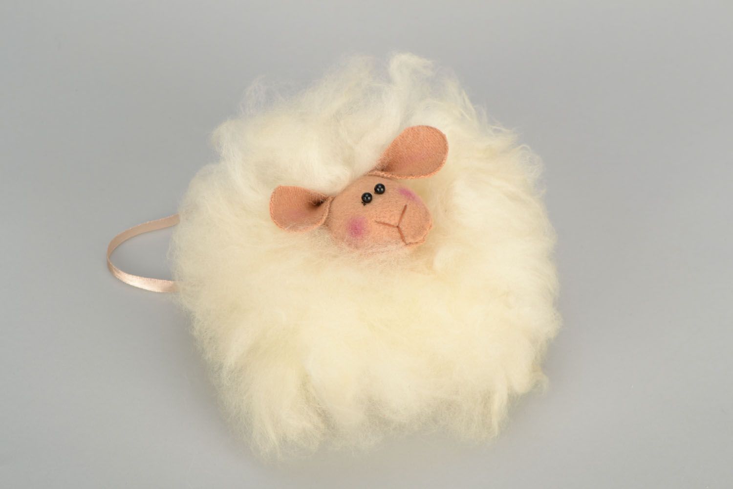Unusual soft toy Fluffy Sheep photo 4