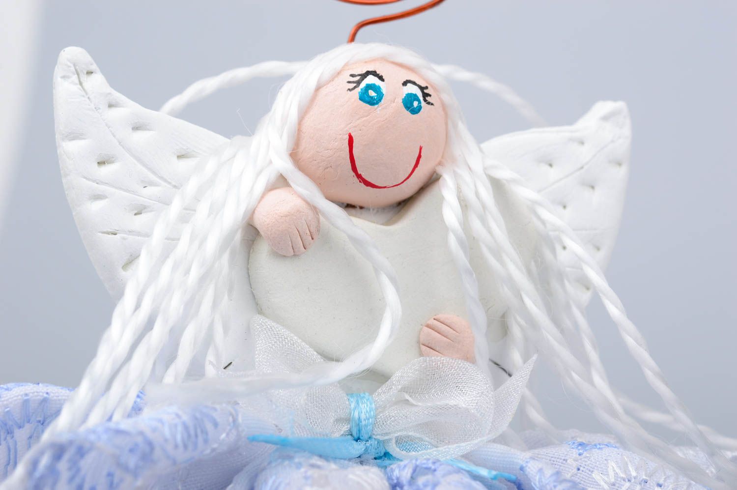 Магнит на холодильник handmade декоративная подвеска ангел необычный подарок фото 5
