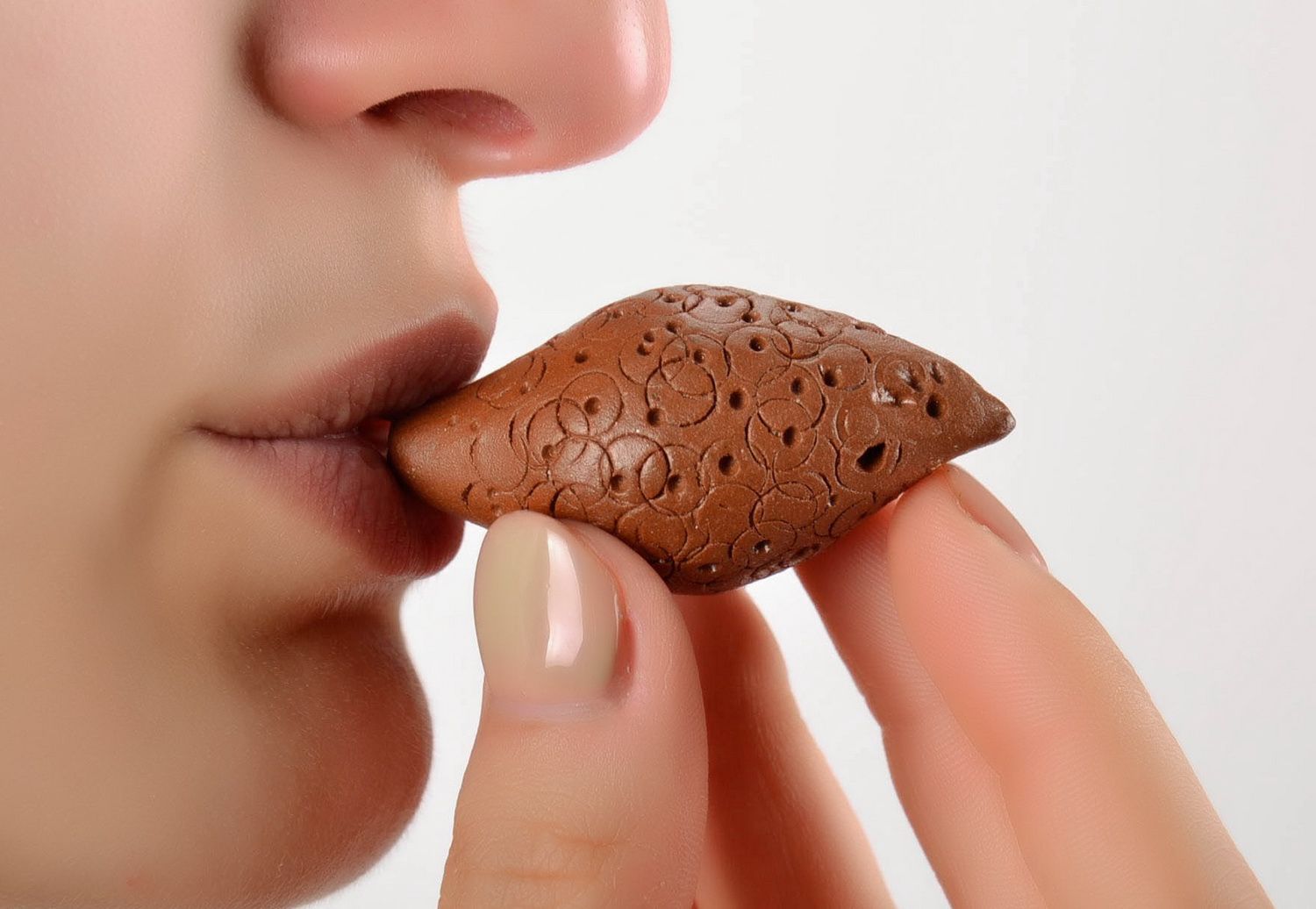 Handmade clay penny whistle photo 1