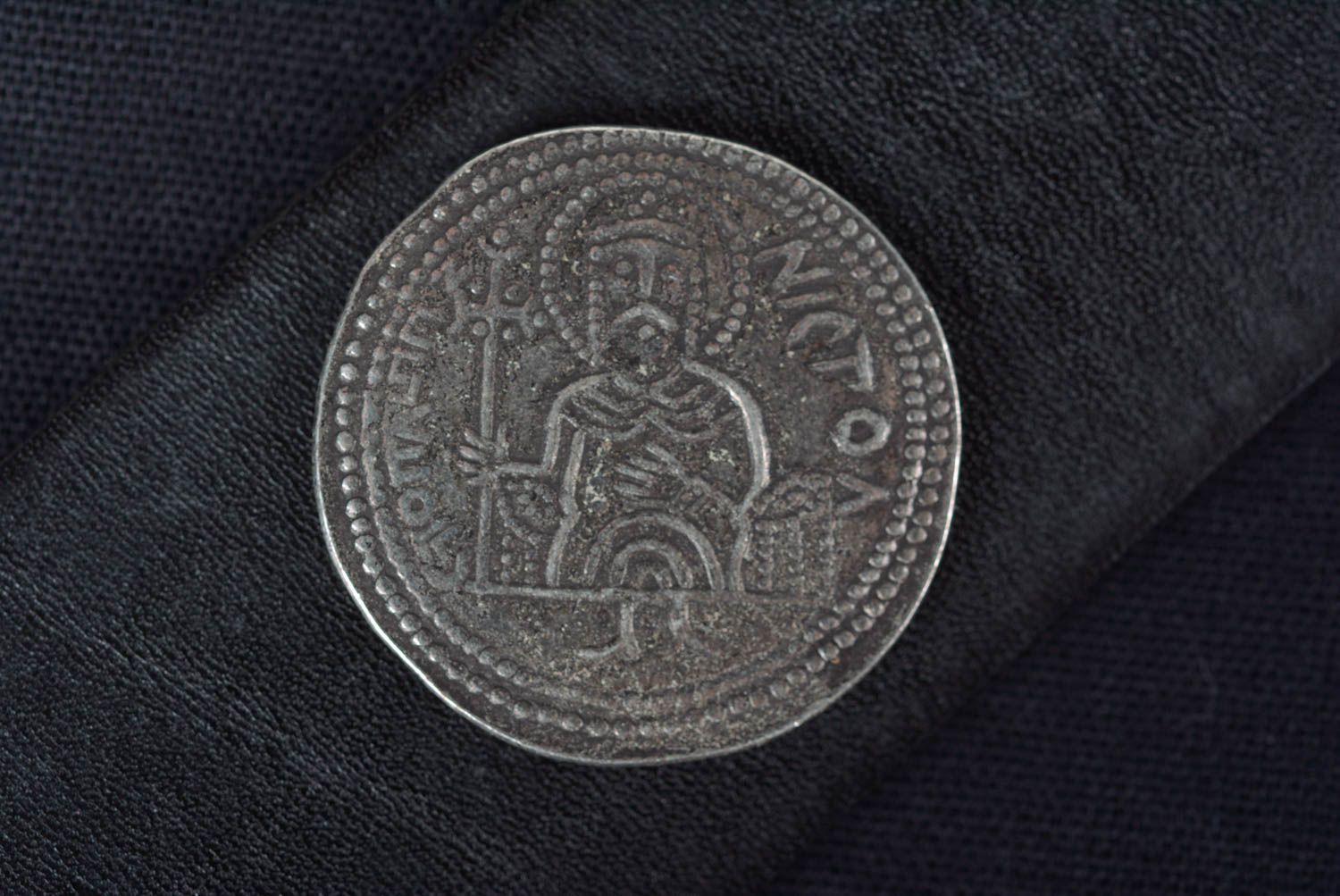 Копия монеты handmade редкая монета латунная старая монета красивая Святополка фото 3