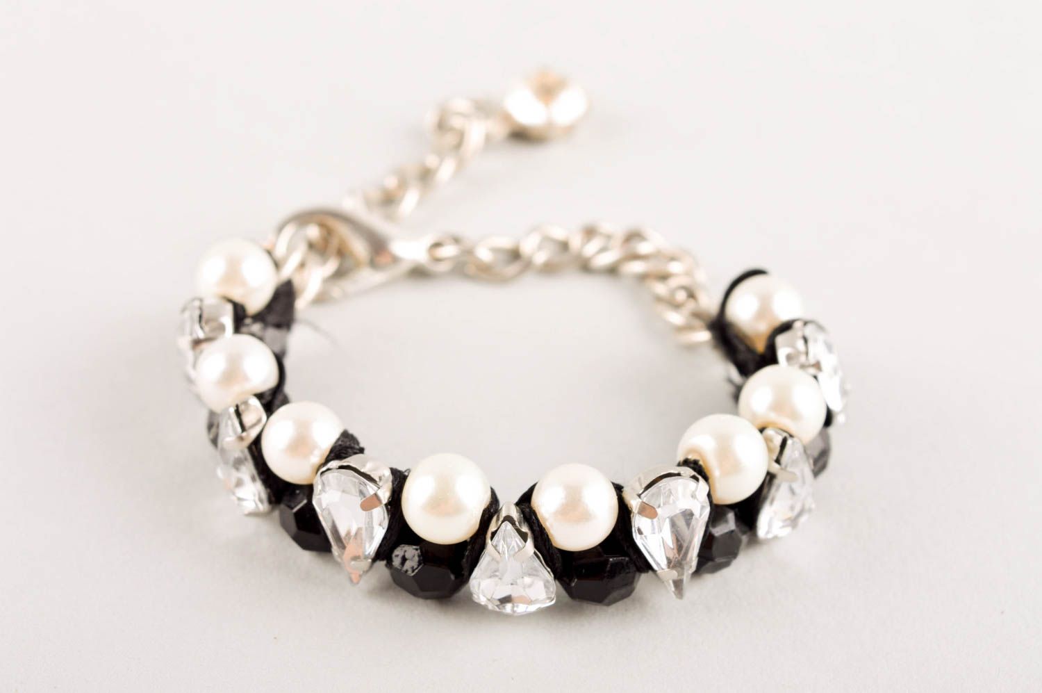 Handmade bracelet designer bracelet beaded jewelry unusual accessory gift ideas photo 2