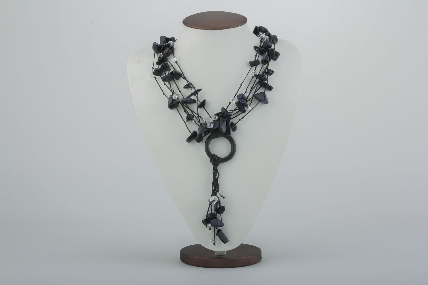 Multi-row necklace with aventurine photo 3