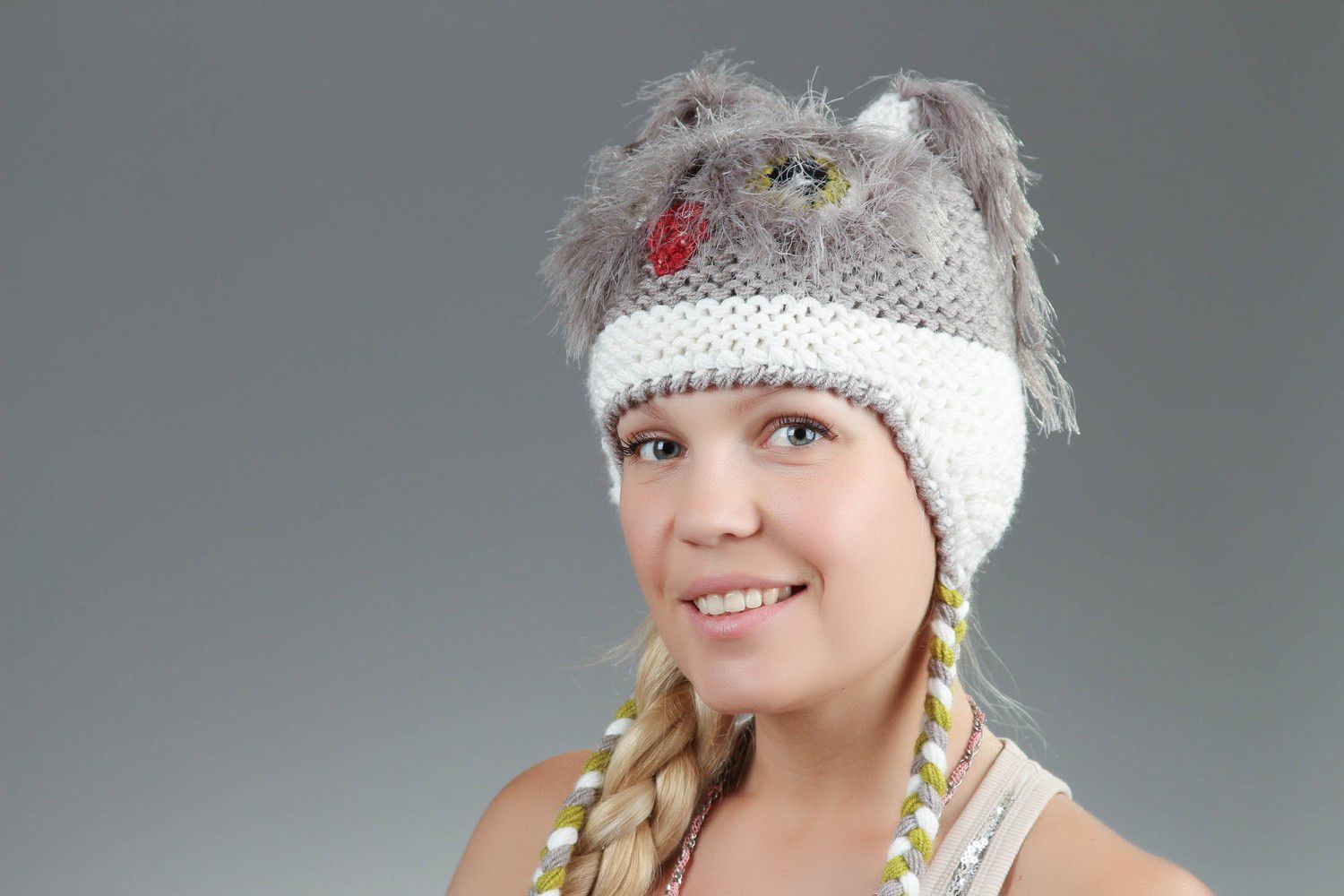 Children's knitted hat photo 5