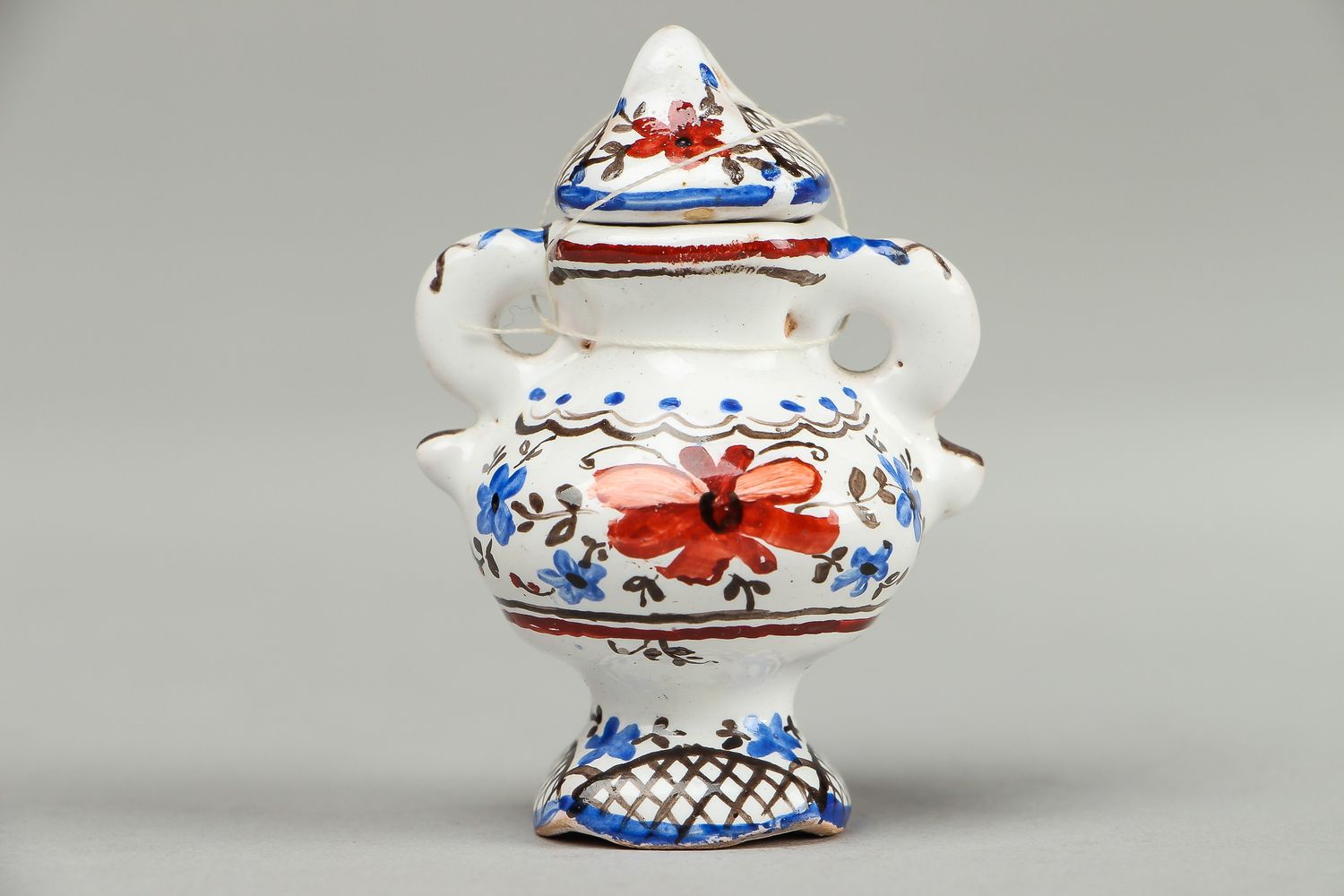 Small 2,36 inches teapot shape handmade vase 0,07 lb photo 1