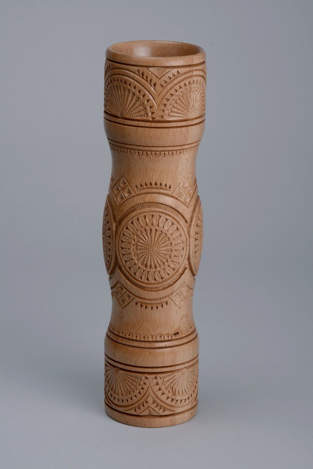 Vase artisanal en bois pour table  photo 5