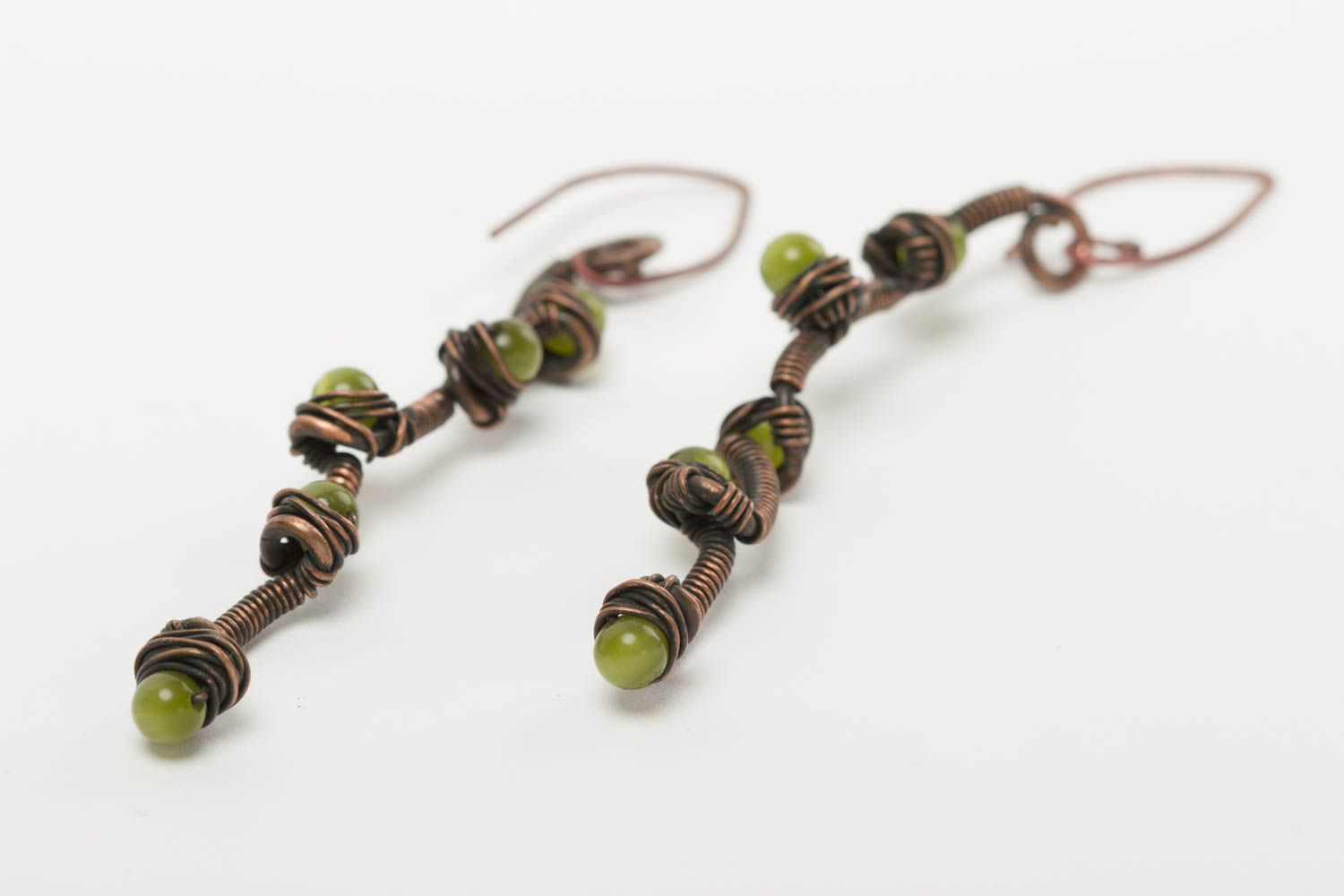 Handmade earrings unusual earrings designer earrings copper jewelry gift ideas photo 3