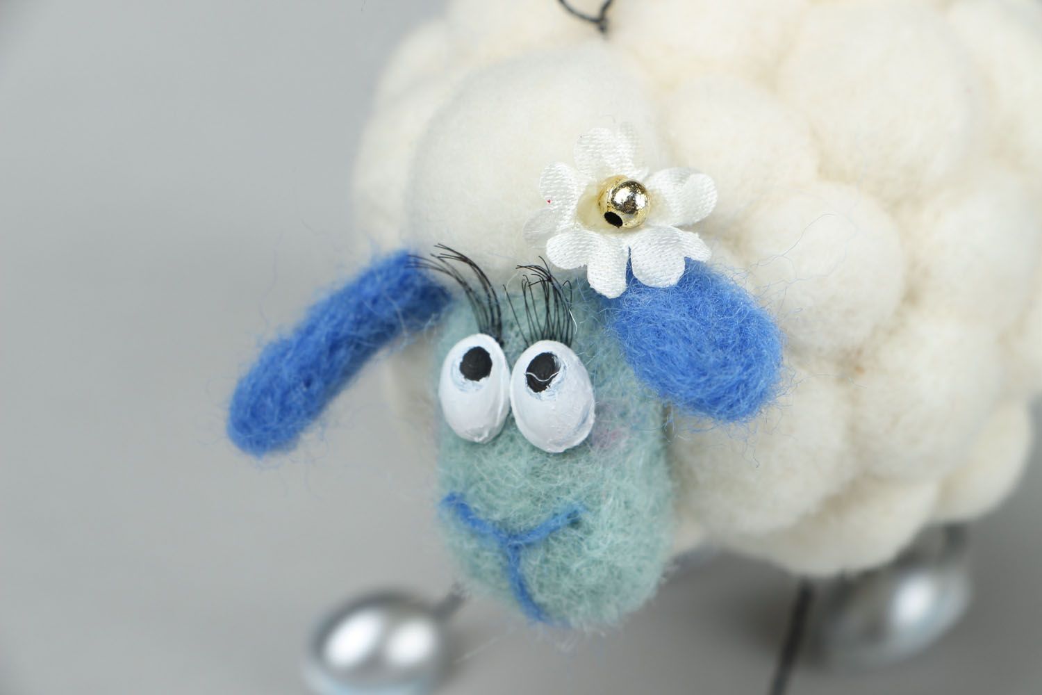 Toy made of natural wool photo 3