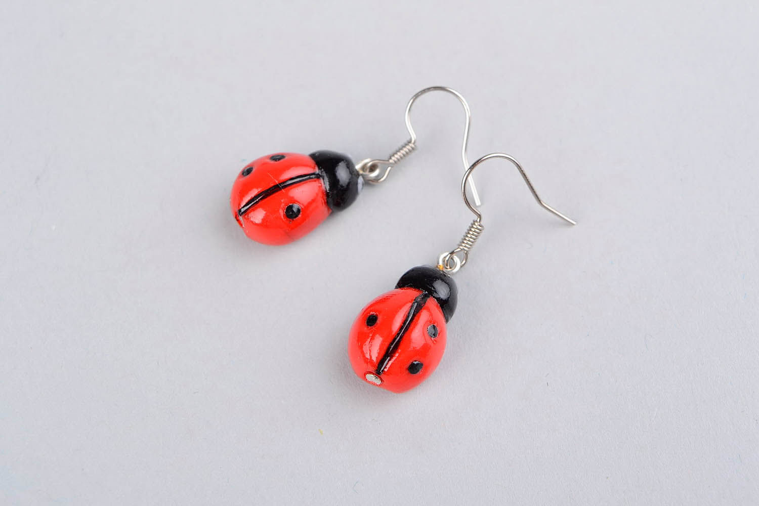 Earrings Ladybugs photo 4