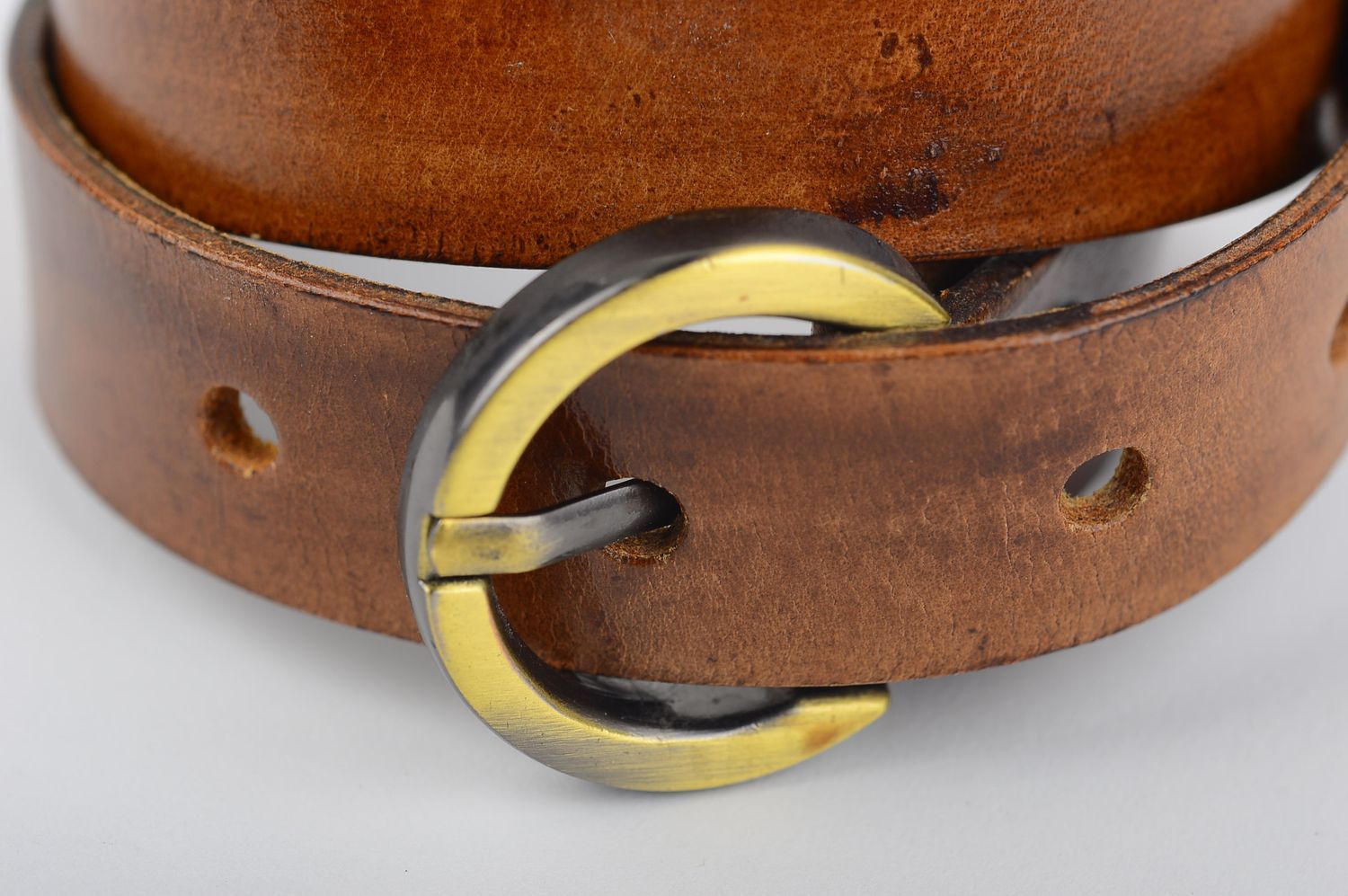 Bracelet en cuir marron Bijou fait main Accessoire homme design de créateur photo 4
