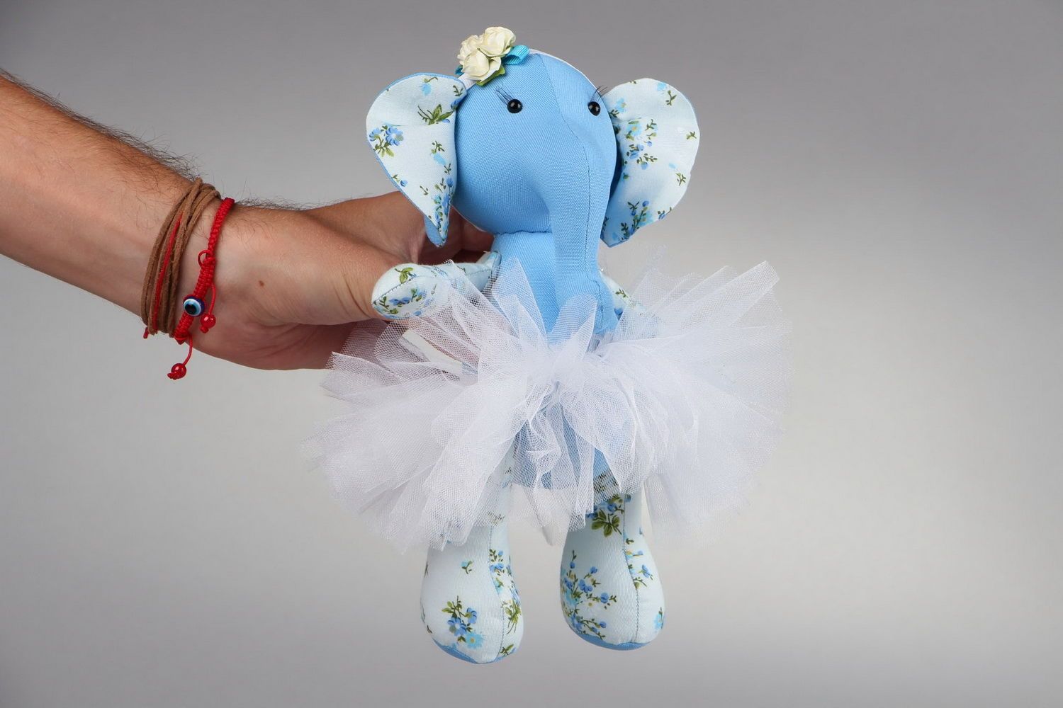 Габардиновая мягкая игрушка Слон фото 4