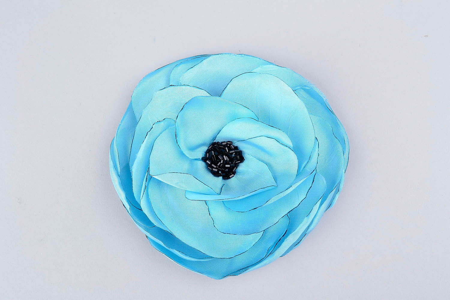Brosche blaue Blume foto 1