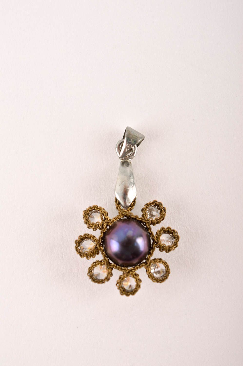 Handmade metal jewelry set metal earrings pendant necklace fashion trends photo 4