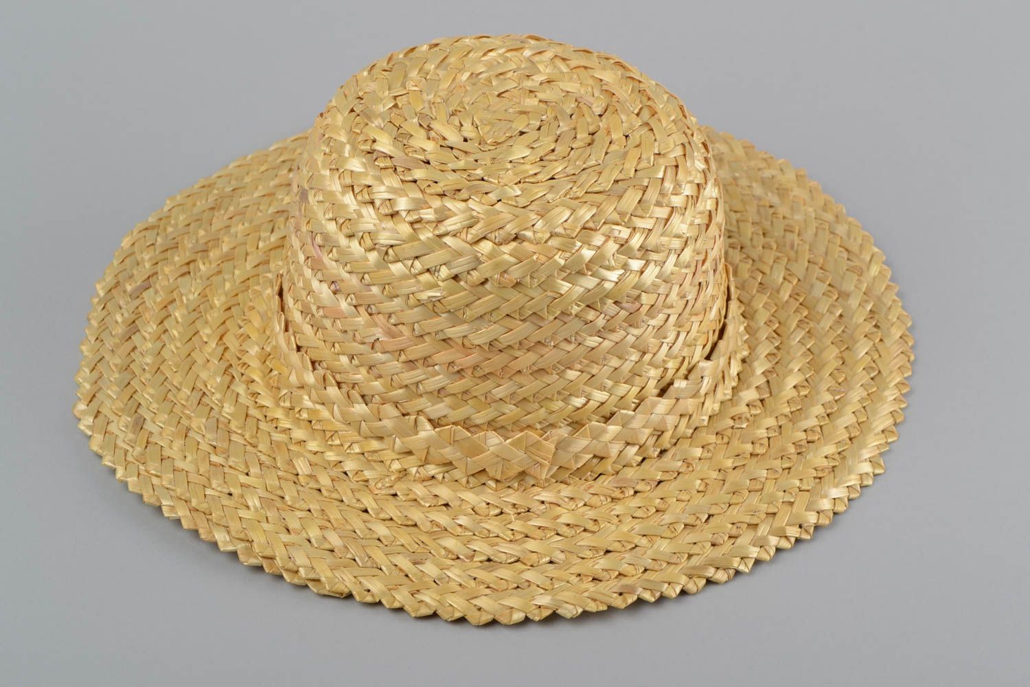 Мужская соломенная шляпа эко аксессуар плетеный вручную головной убор фото 2