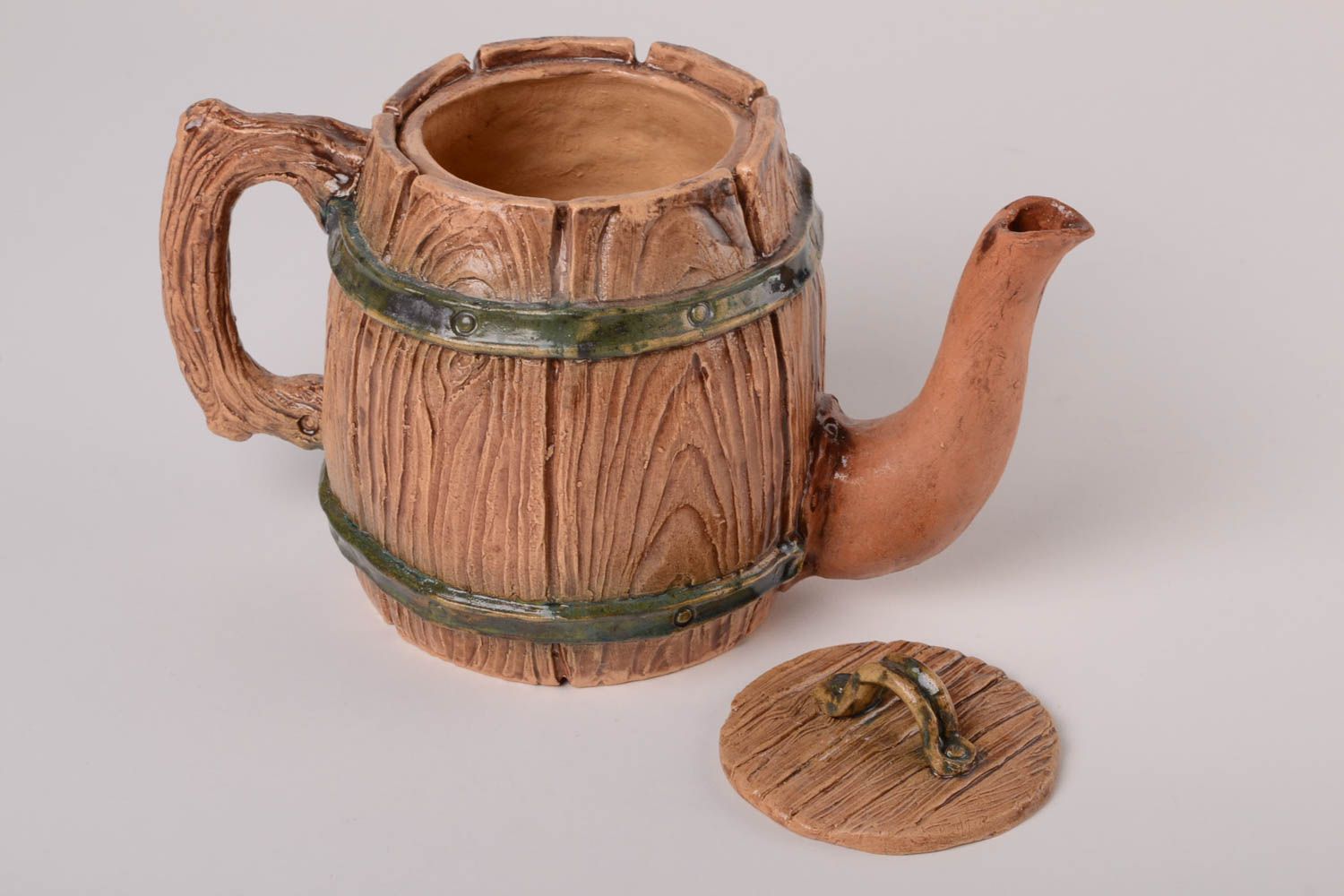 Handmade ceramic teapot stylized teapot ideas home ceramics pottery works photo 3