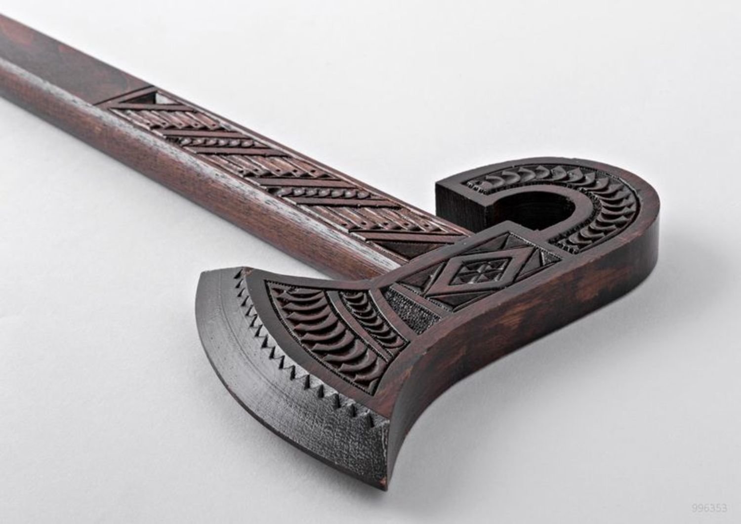 Decorative wooden axe photo 1