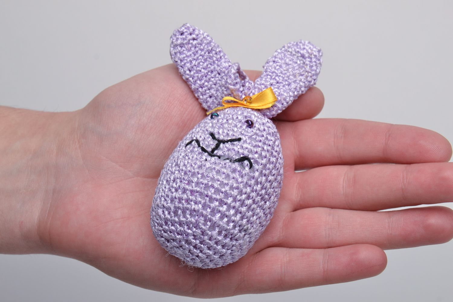 New Year's crochet toy hare photo 5