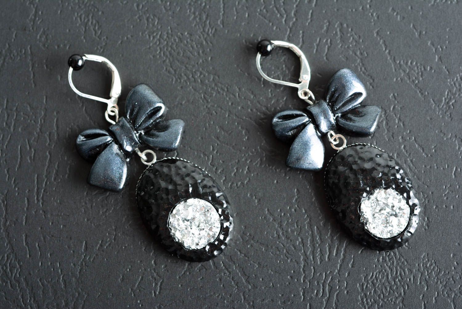 Handmade designer earrings polymer clay jewelry handmade accessories for women photo 2
