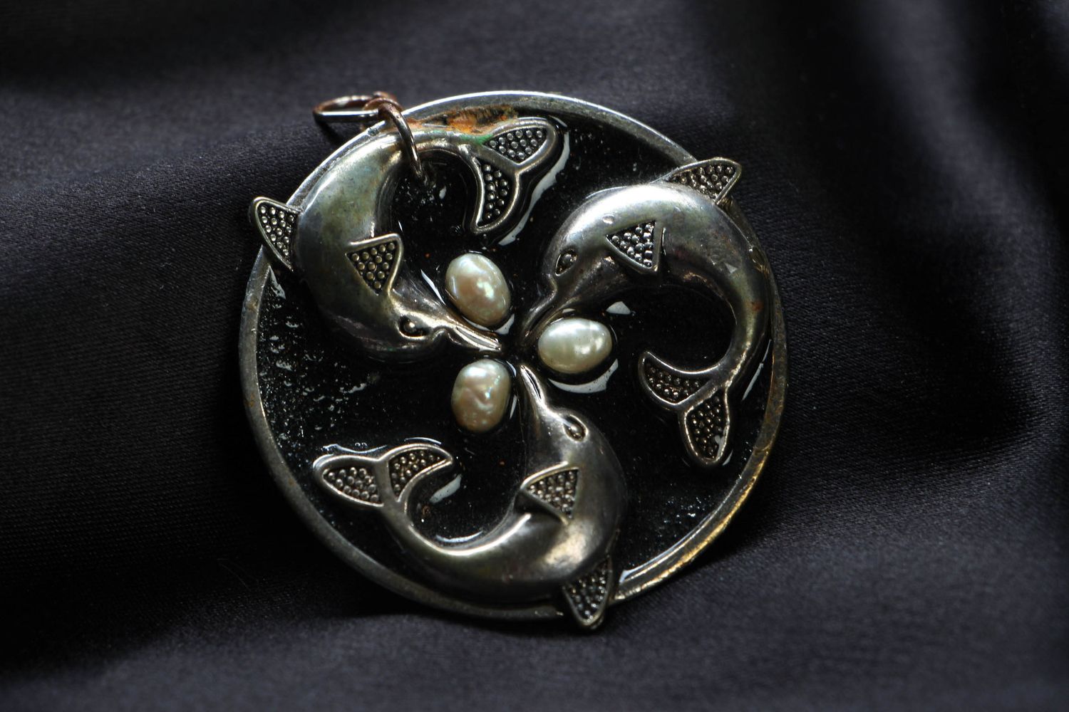Beautiful pendant in steampunk style photo 1