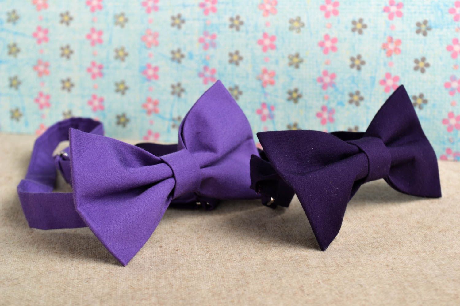 Handmade male accessories stylish lilac bow ties 2 designer bow ties photo 1