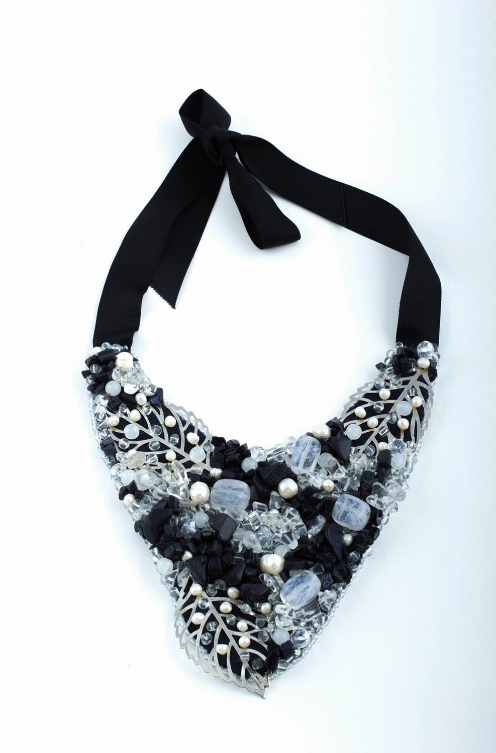 Handmade necklace trendy jewels designer gift natural stones party accessories photo 3