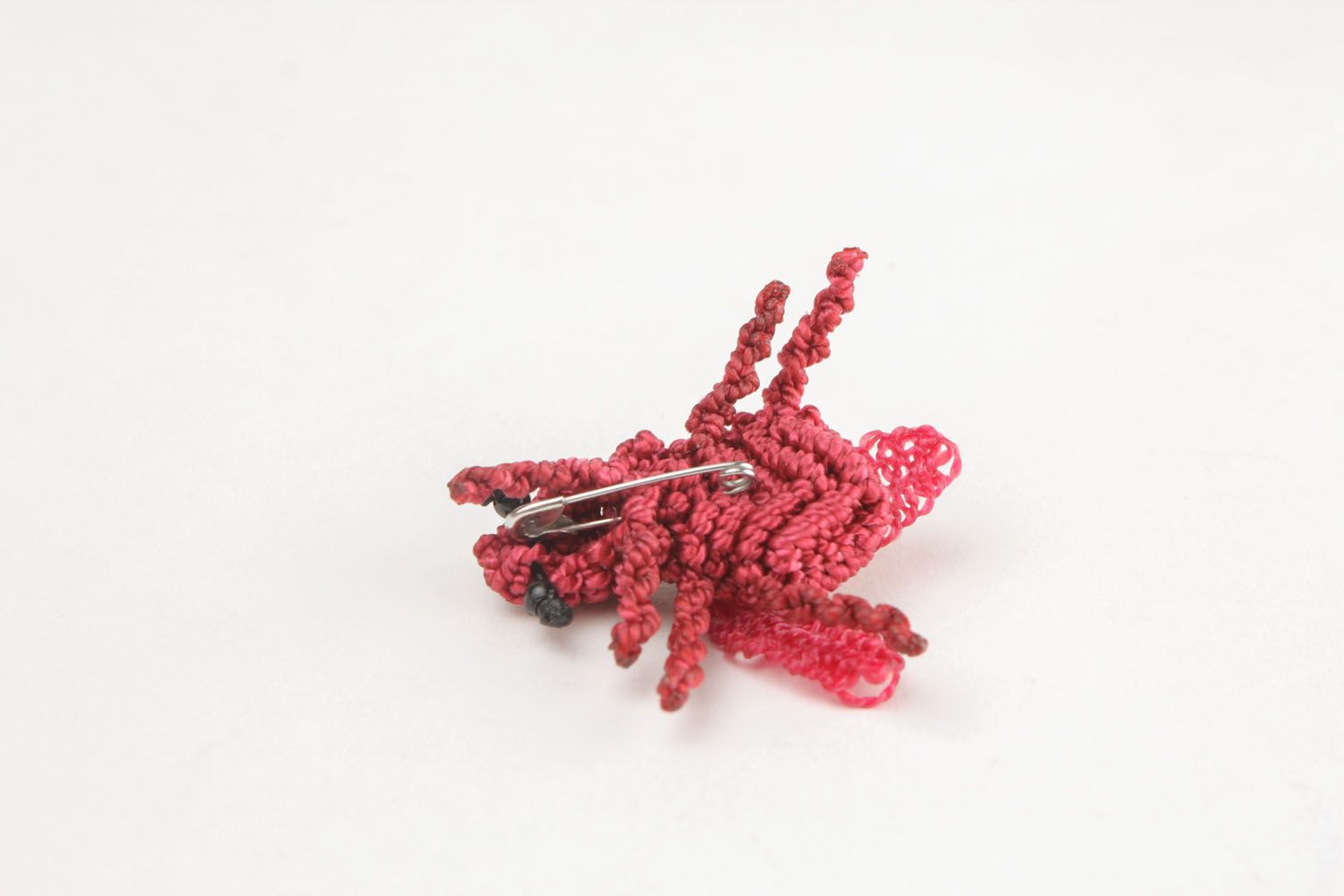 Pink brooch in the form of a fly photo 2