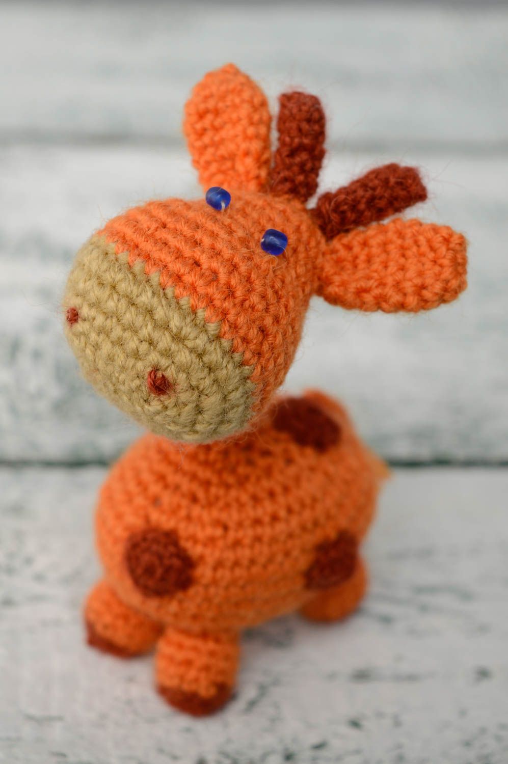 Handmade crochet toy Giraffe photo 1