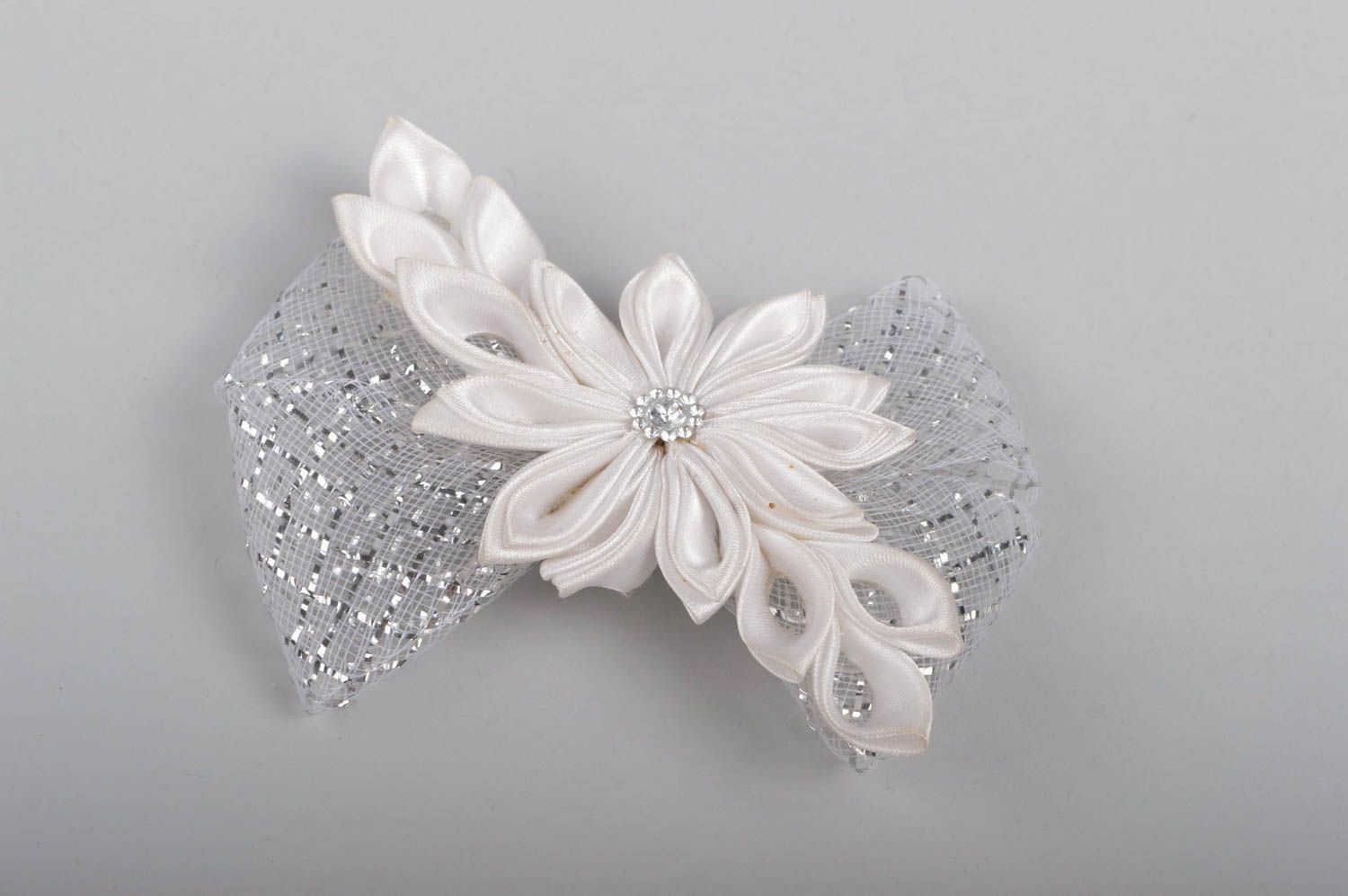 Handmade hair clip flower hair accessories flowers for hair gifts for kids photo 2