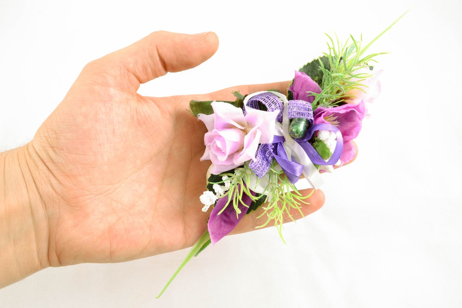 Boutonniere for an Easter basket
Wrist boutonniere photo 2
