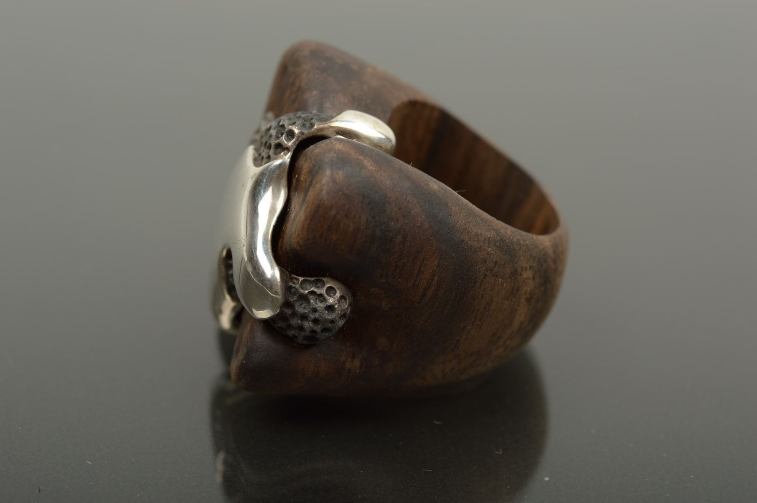 Handmade ring designer jewelry wooden accessory gift ideas fashion ring photo 4