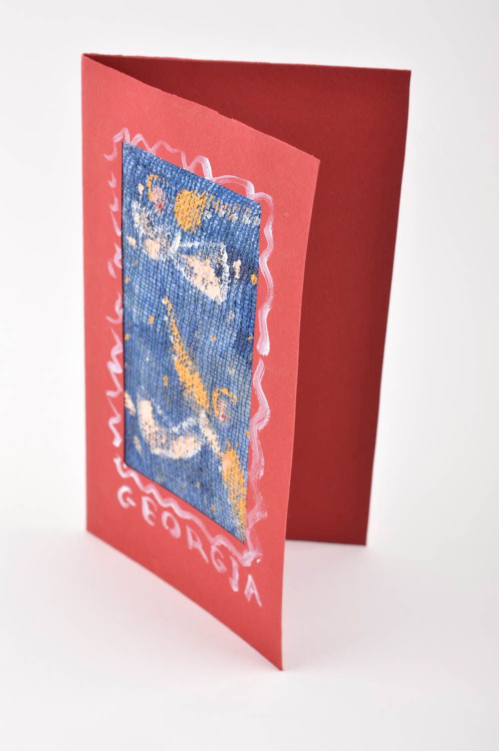 Carte de voeux fait main avec anges Cadeau original papier peint design photo 2