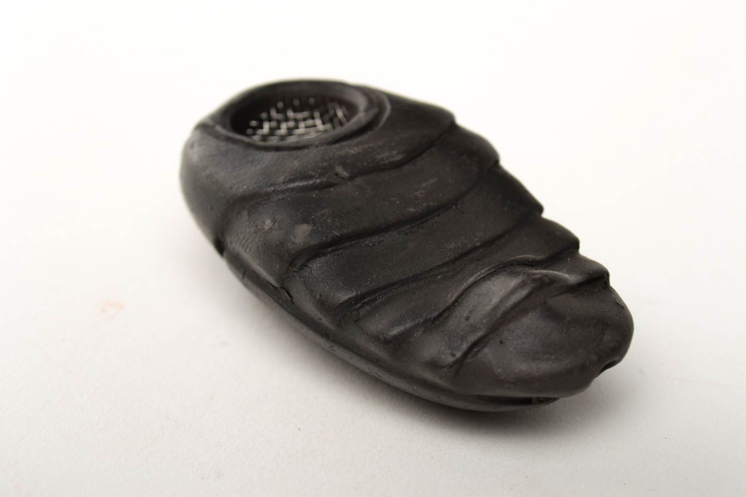 Handgemachte Pfeifen Keramik Handarbeit Geschenk für Männer in Schwarz foto 5