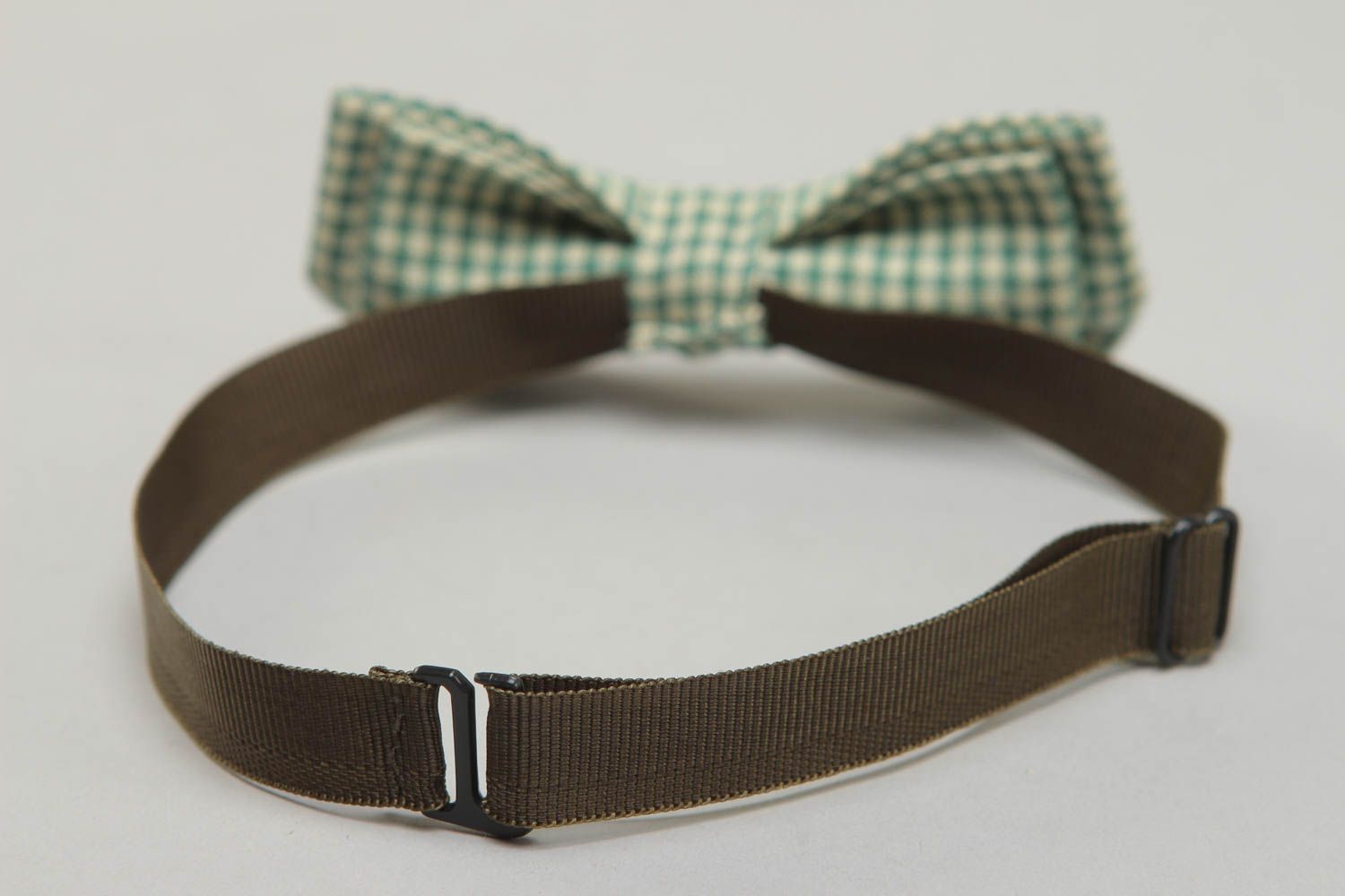 Unusual cotton fabric bow tie photo 3