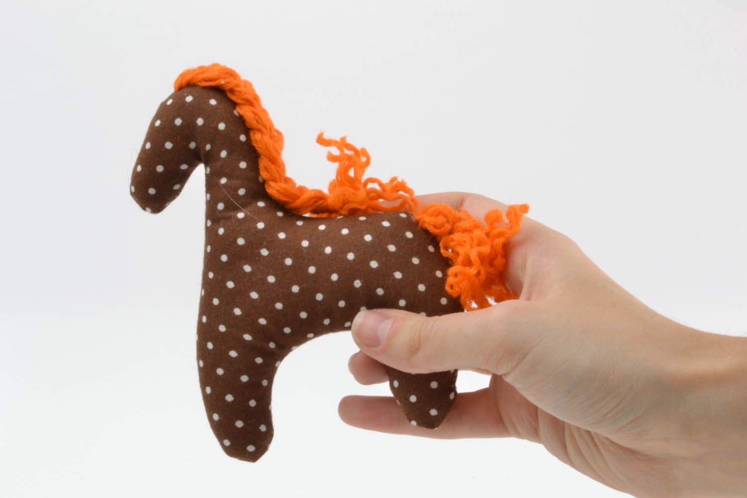 Textil Spielzeug Gepunktetes Pferd foto 5