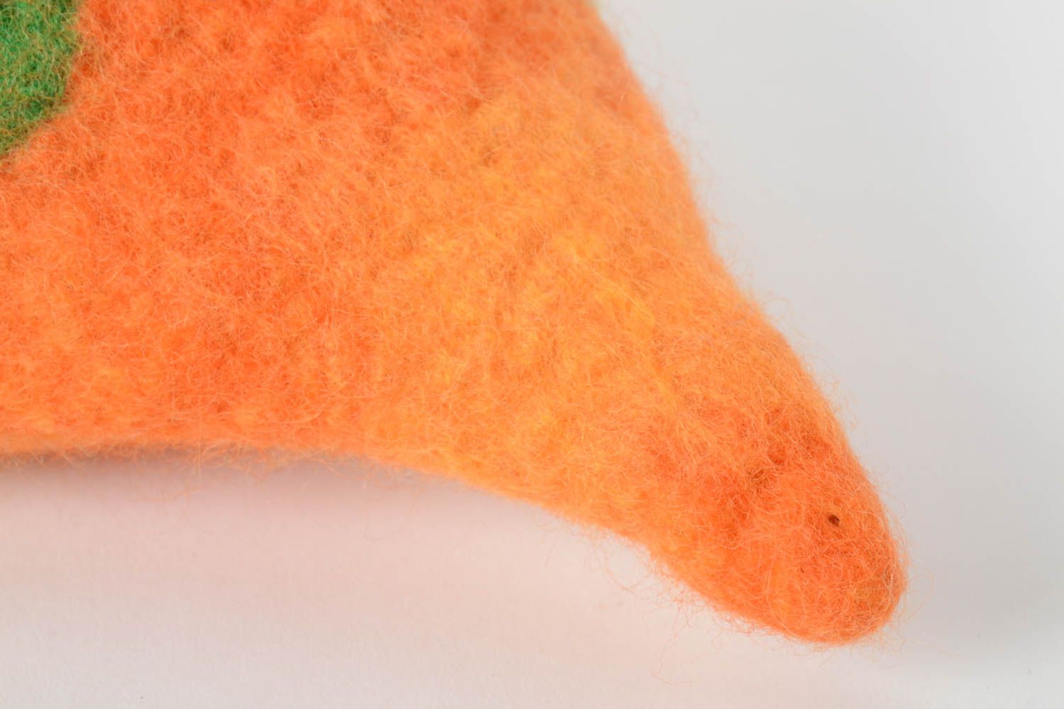 Шапка ручной работы зимняя шапка буденовка оранжевая детская шапка для мальчика фото 5