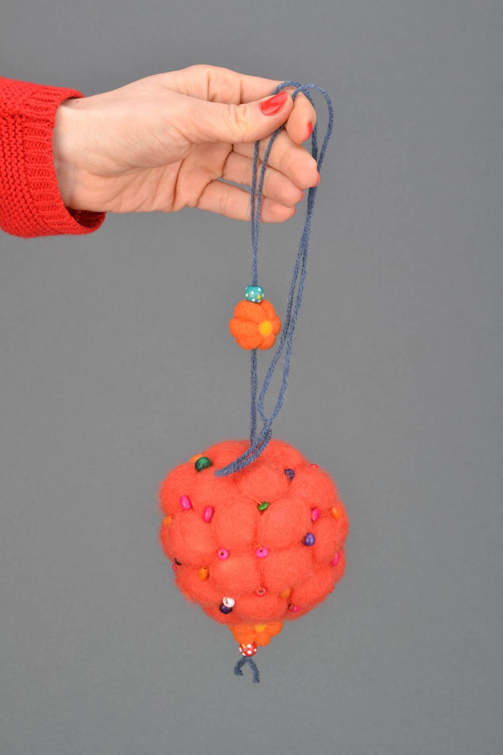 Christmas tree decoration felted of wool photo 2