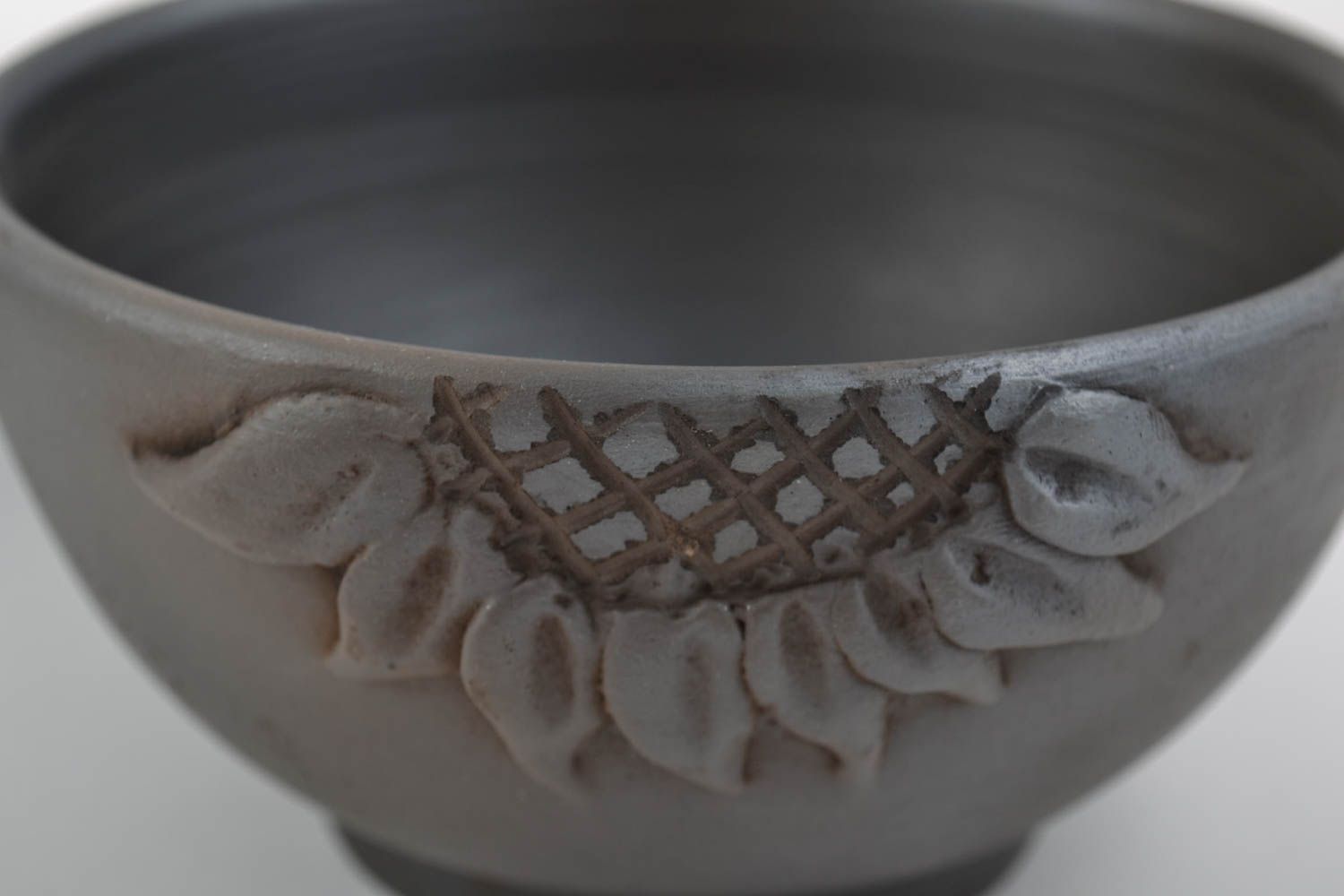 Tableware set of 3 handmade ceramic designer bowls 400 ml 500 ml and 1 l photo 3