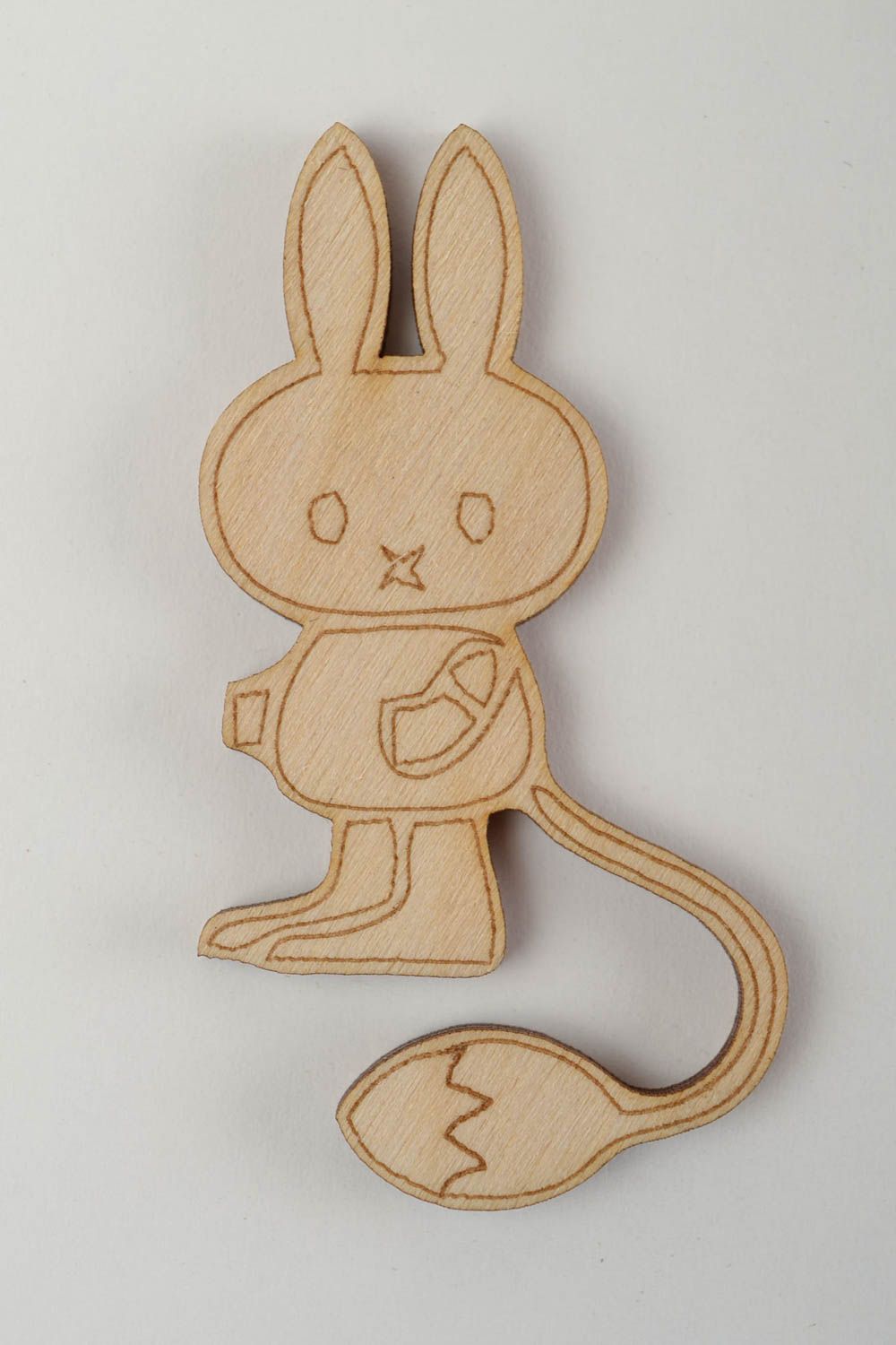 Figura para pintar decoración creativa artesanal conejo bonito regalo original foto 3