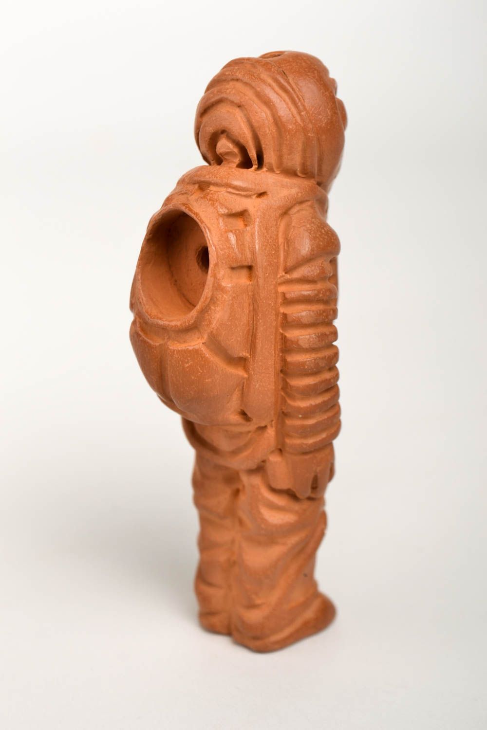 Keramik Handarbeit Rauch Pfeife ausgefallenes Geschenk kleine Tabakpfeife Ton foto 5