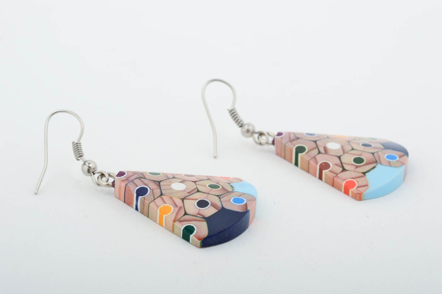 Handmade Ohrringe Juwelier Modeschmuck Damen Ohrringe Geschenk für Frauen grell foto 4