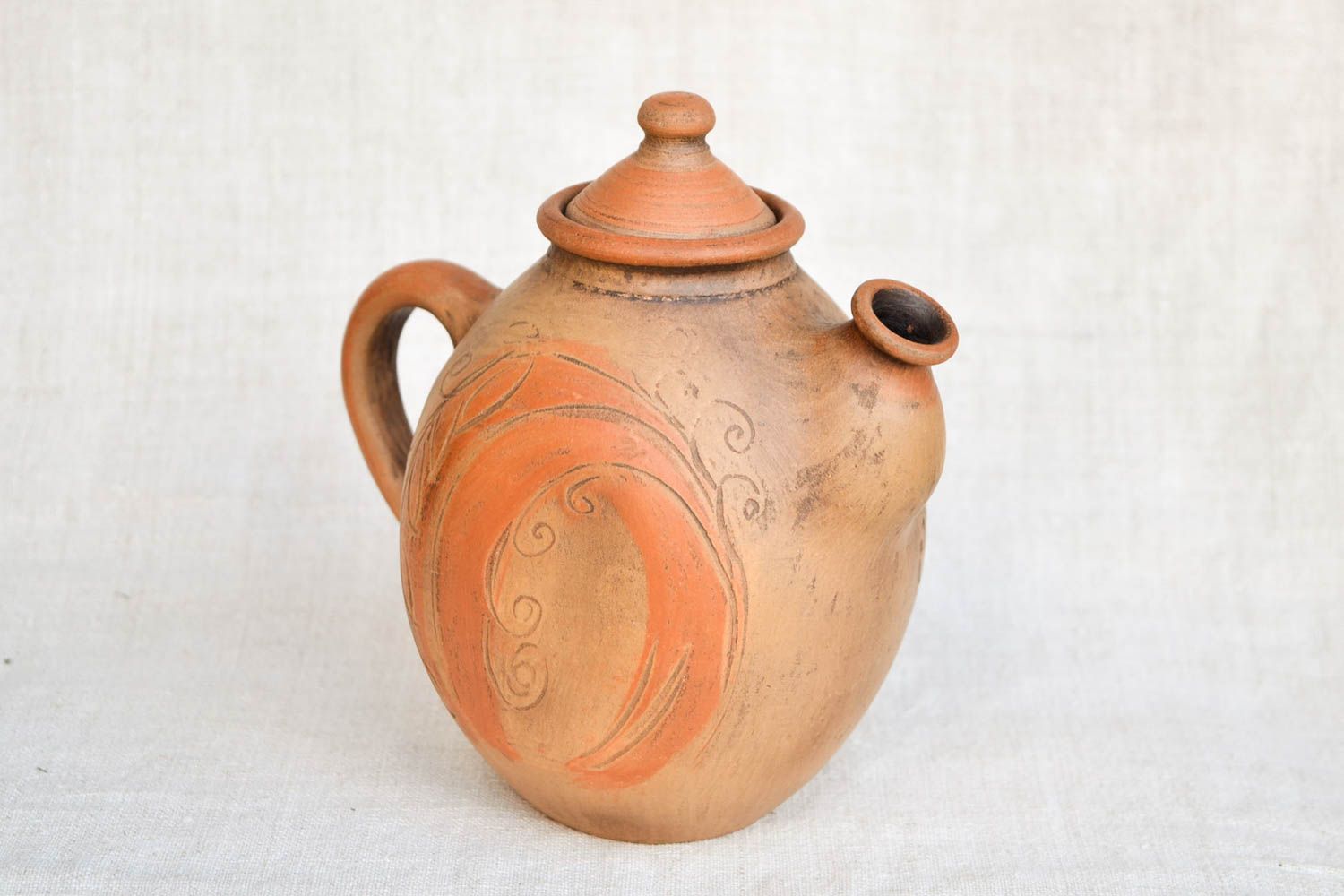 Handmade teapot clay teapot ceramic tableware clay utensils eco friendly pottery photo 3