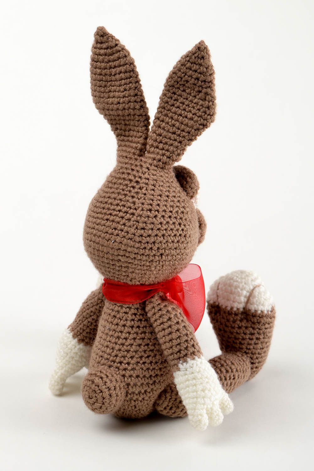 Peluche lapin faite main Jouet au crochet grand original Cadeau pour enfant photo 5