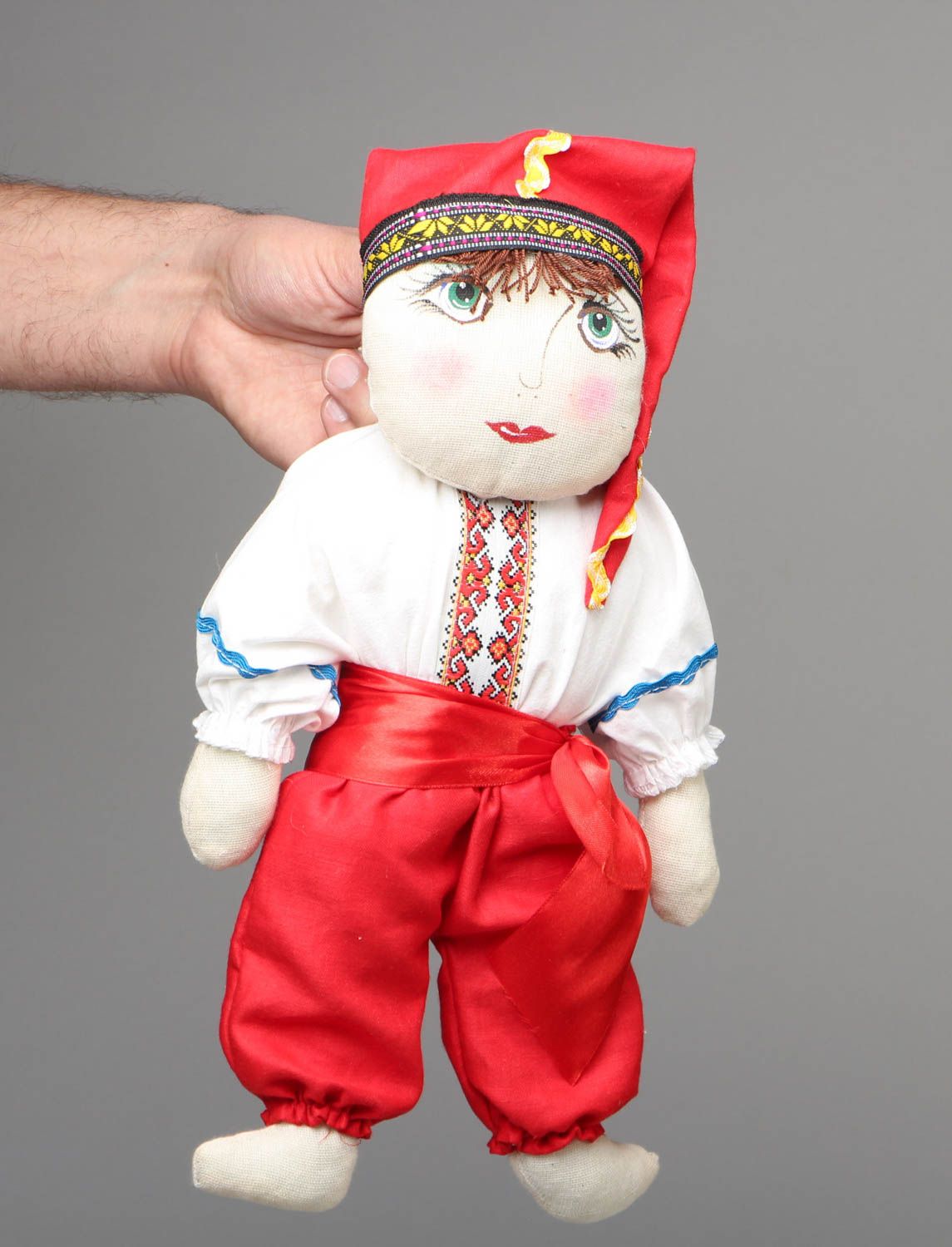 Textil Puppe handmade Kosak foto 4