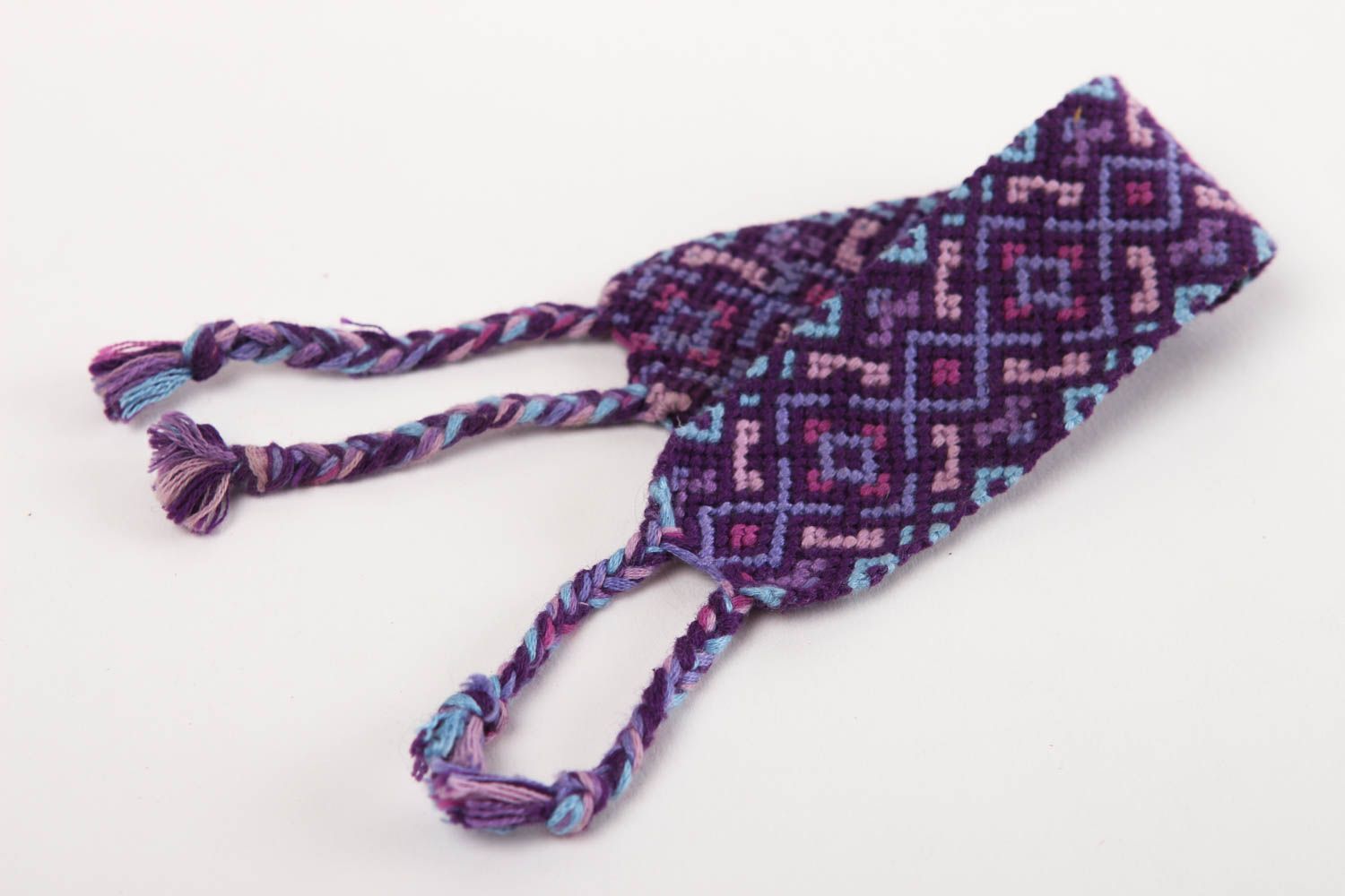 Armband Frauen handmade Schmuck für Frauen ethnisches Armband Schmuck violett foto 4