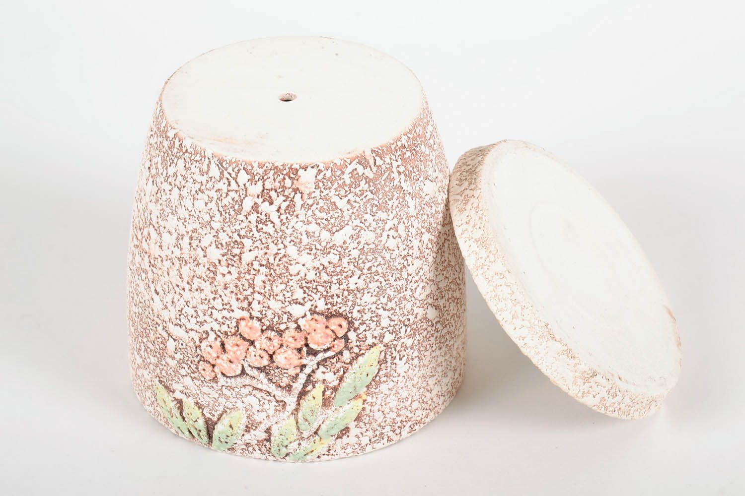 Vaso in ceramica per piante fatto a mano vaso per fiori con sottovaso  foto 4