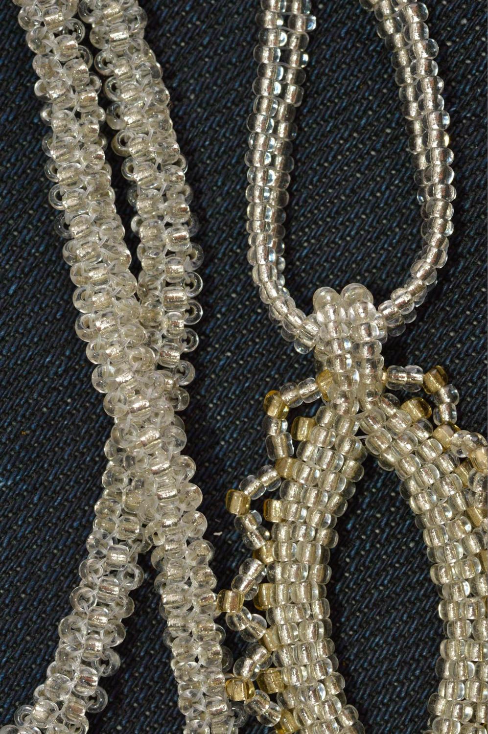 Beaded accessories handmade lariat designer pendant gorgeous jewelry set photo 4