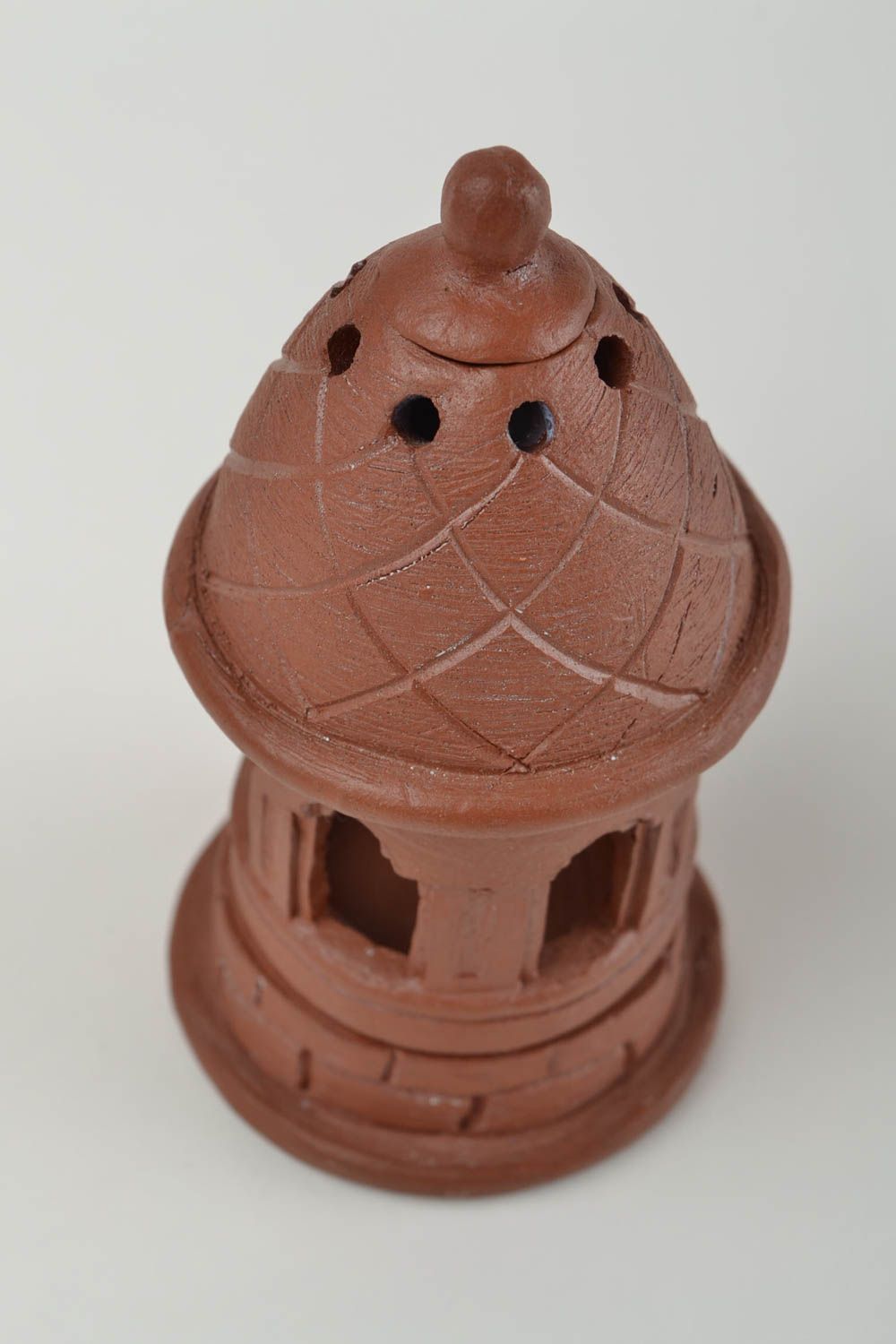 Handmade ceramic interior oil lamp aromatherapy designer pottery unique present photo 5