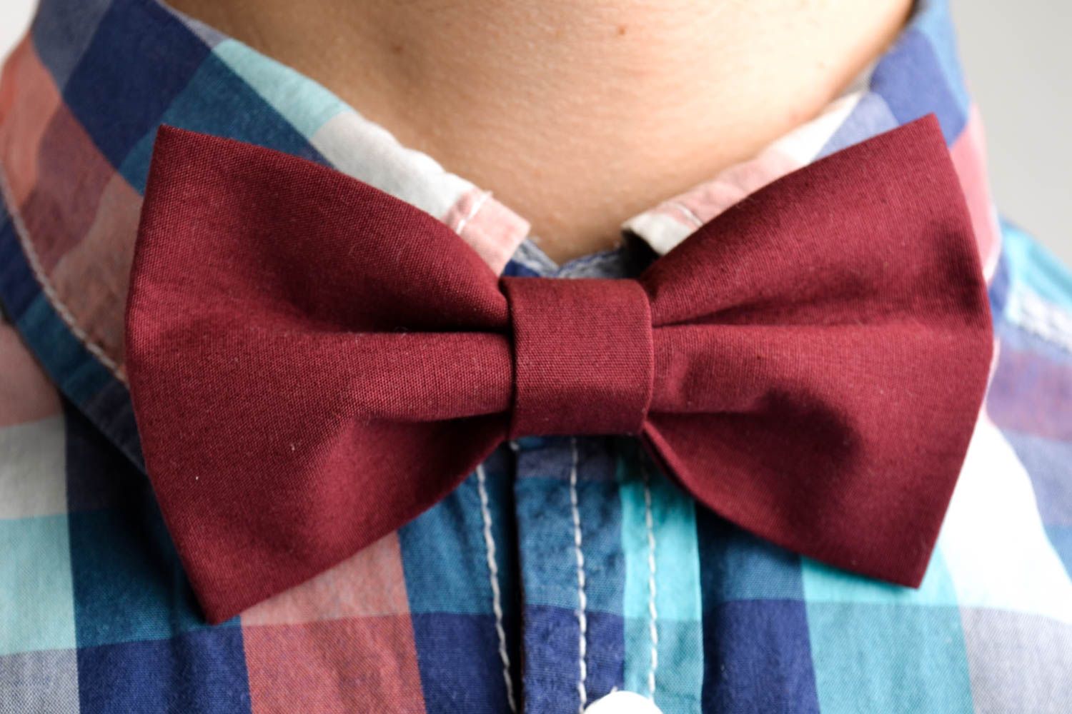 Handmade designer bow tie stylish male bow tie cotton accessory for men photo 1