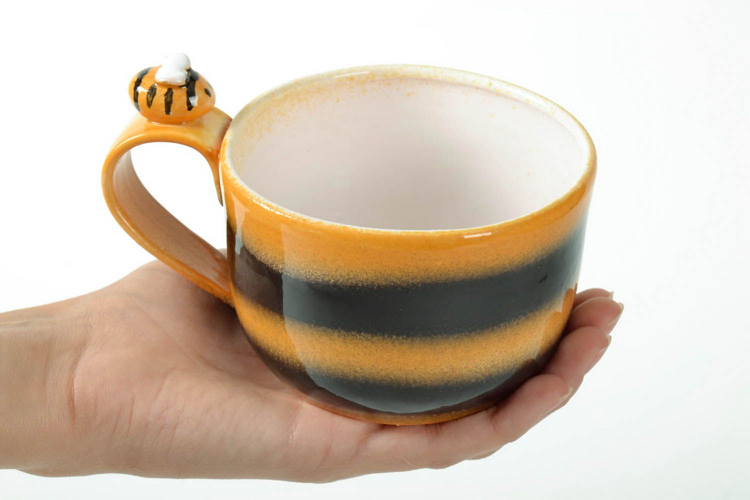 Tasse à thé en céramique grande originale photo 5