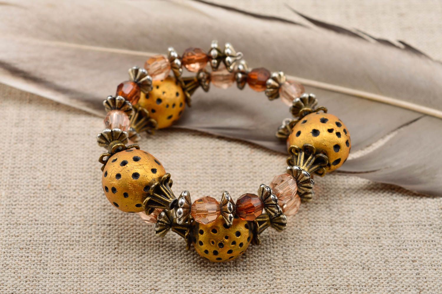 Handmade unusual bracelet plastic designer bracelet female jewelry for gift photo 1