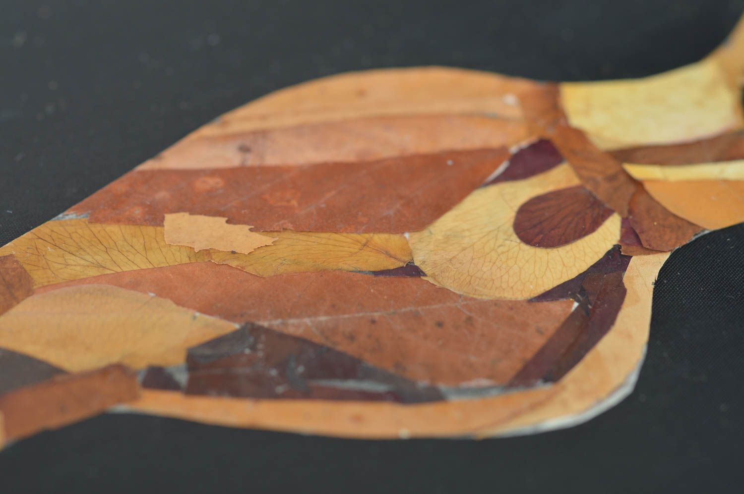 Cuadro de hojas secas de pared artesanal oshibana naturaleza muerta jarrón  foto 4